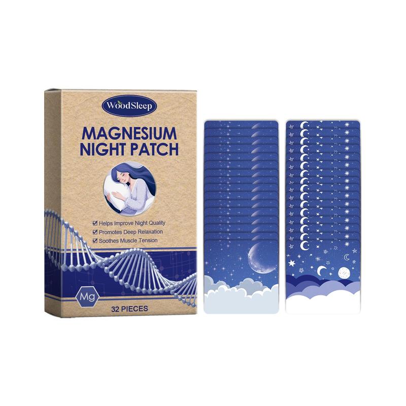 Magnesium Chloride Oil Nighttime Body Care Patch, 32pcs box Nourishing Magnesium Oil Patch, Body Skin Moisturizing Patch for Women & Men