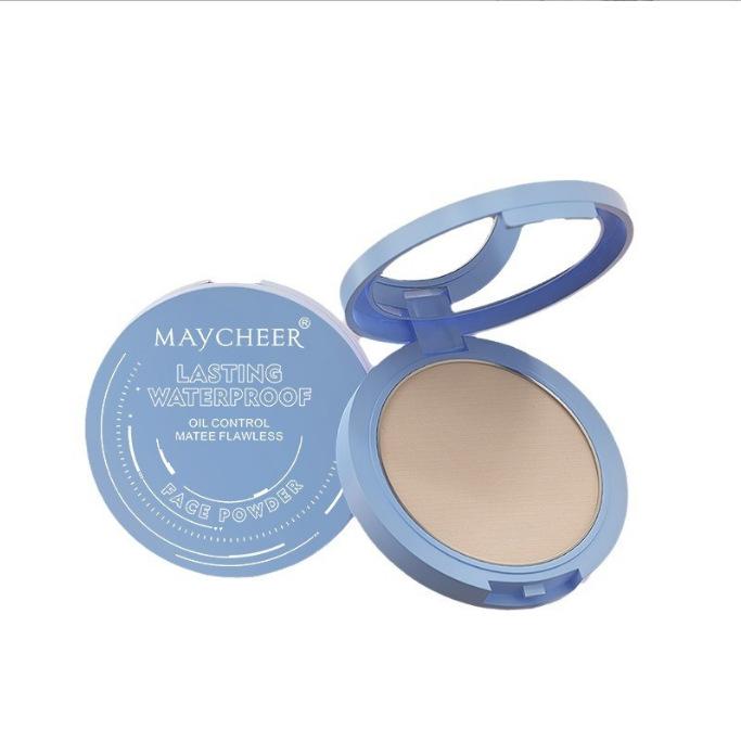 MAYCHEER Beauty Powder Cake for Long-Lasting Makeup Hold , Waterproof, Oil Control, Natural Look - Suitable for All Skin Types - Cosmetic