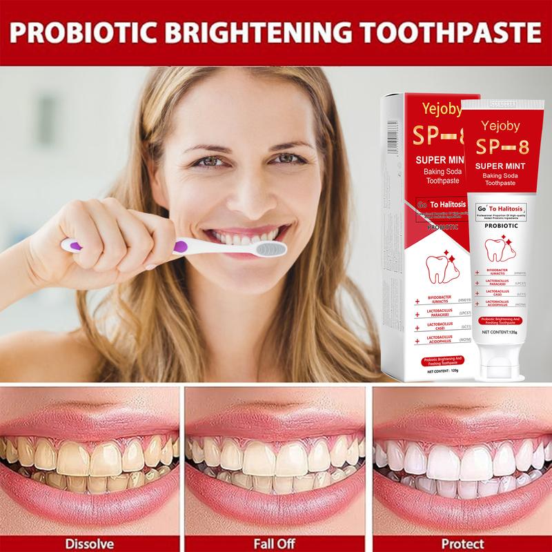 [Upgraded Version] SP-8 whitening Toothpaste, Super sp8 brightening Oral probiotic, sp 8 Bright White Toothpaste for Stain Removing, Fresh Breath & Teeth Health  Whitening Solution Effect is better than SP-6 and SP-7,SP-8 SP-6 SP-4 sp-8 sp-6 sp8 SP-10