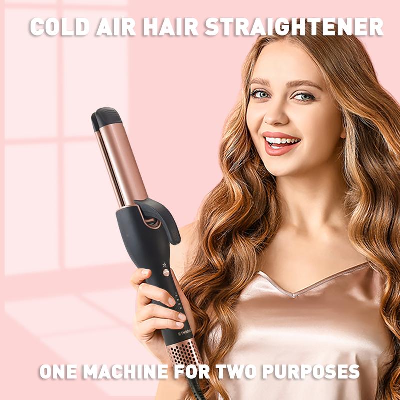 Twistoire Cold air function hair salon curling tool 2 in 1 hair straightener curling iron Adjustable Comfort