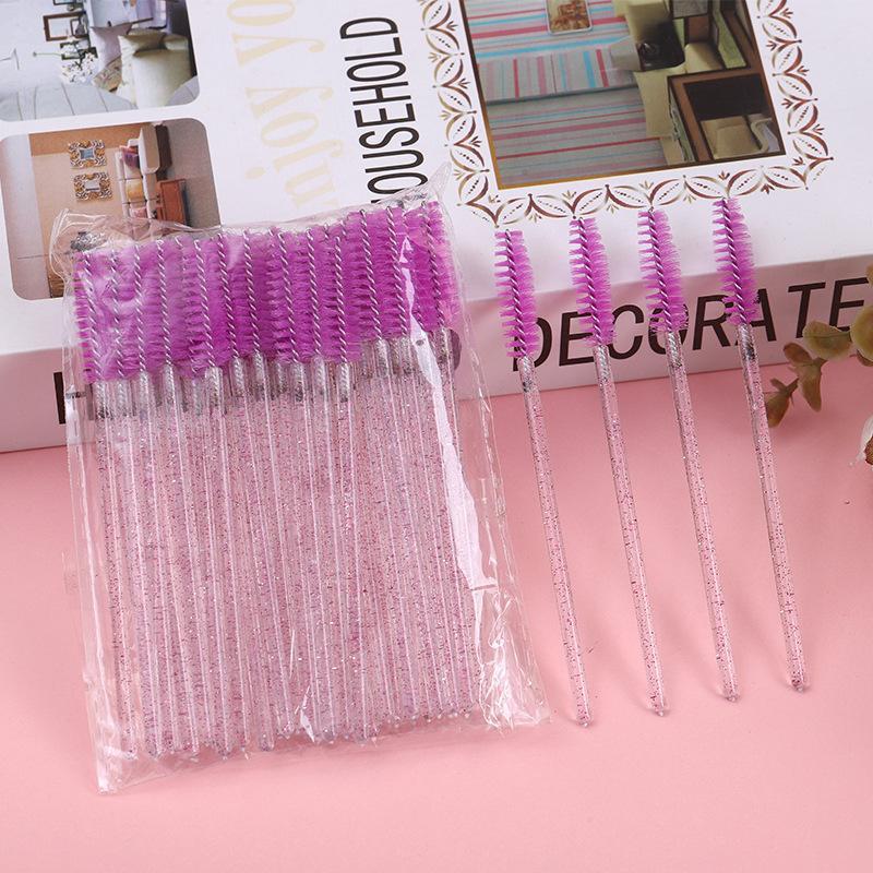 Random Color Spiral Eyelash Curling Brushes, 100pcs set Disposable Mascara Brushes, Eyelash Spoolie Brushes, Makeup Tools For Women