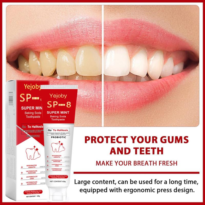 [Upgraded Version] SP-8 whitening Toothpaste, Super sp8 brightening Oral probiotic, sp 8 Bright White Toothpaste for Stain Removing, Fresh Breath & Teeth Health  Whitening Solution Effect is better than SP-6 and SP-7,SP-8 SP-6 SP-4 sp-8 sp-6 sp8 SP-10