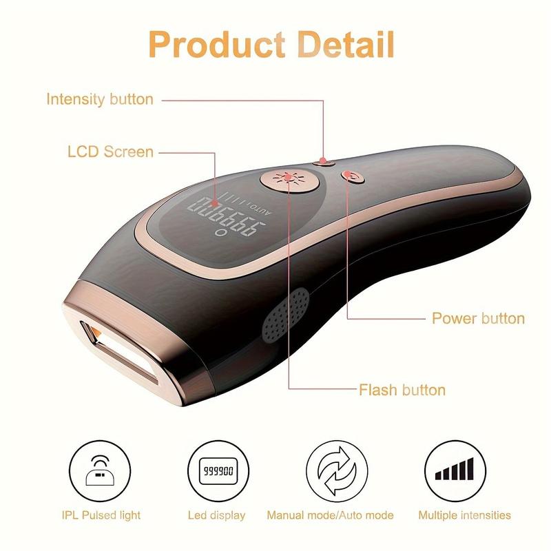 Portable Handheld Hair Removal Machine, 1 Count 5-level Adjustable Hair Removal Instrument, Body Care Products, Personal Care Appliances for Women & Men