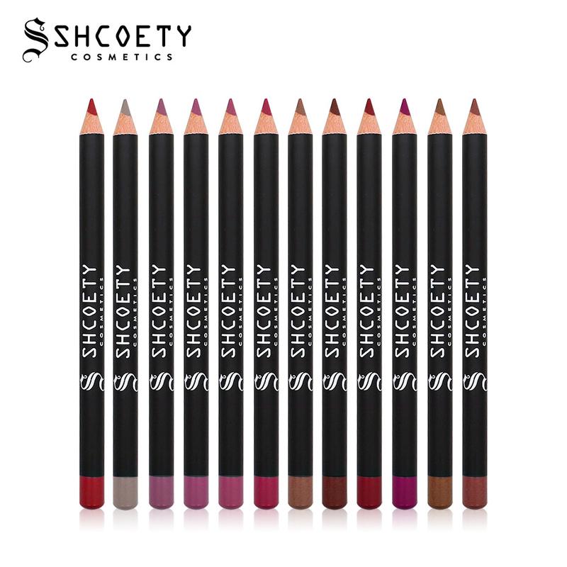 12-color Matte Lip Liner Set Nude Long-lasting Makeup Eyeliner Long Lasting Silky Cosmetic Lipliner Gift holy grail line loud Smooth Waterproof