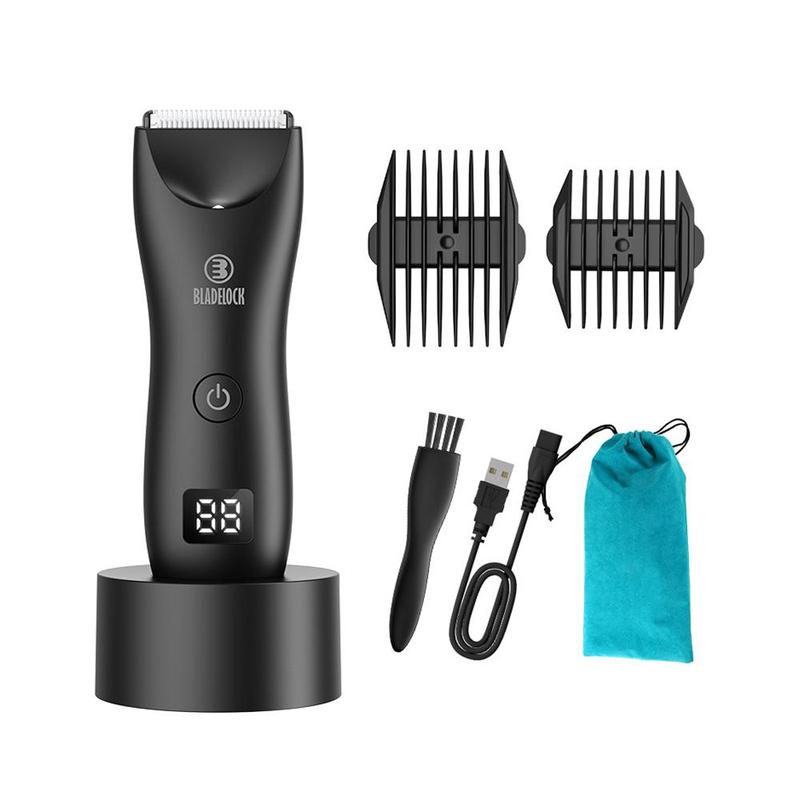 Electric Hair Trimmer Kit, Rechargeable Hair Clipper with Lcd Display, Waterproof Body Hair Trimmer for Men, Men's Grooming Kit for Gifts, Clippers,  Clippers for Men