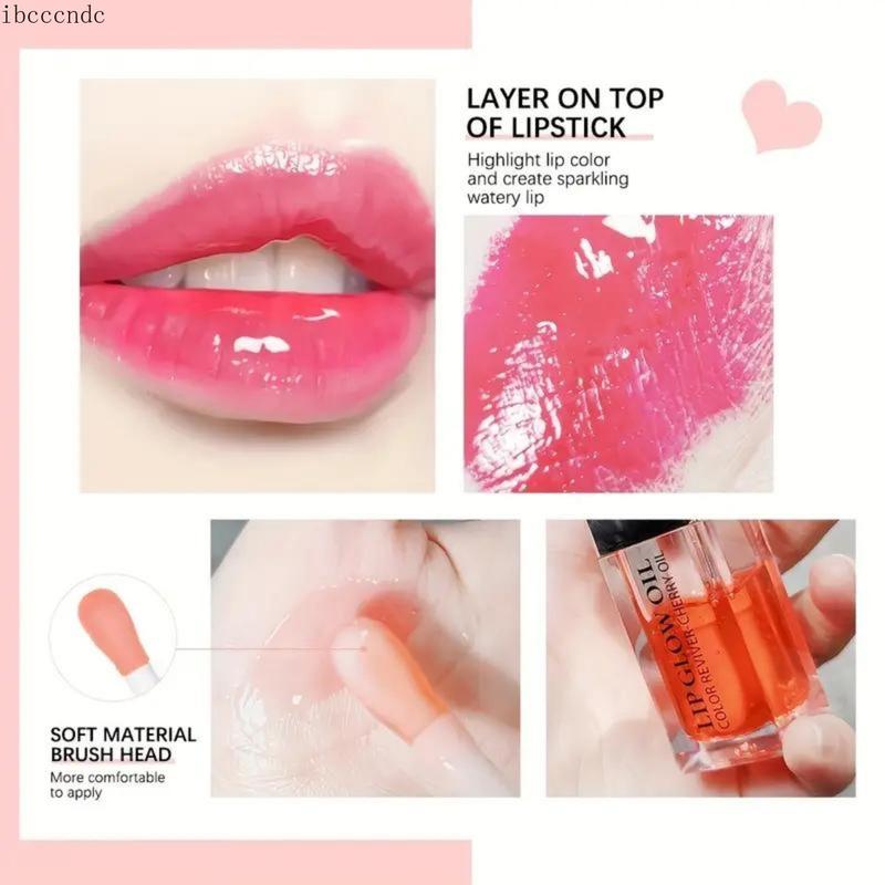 Translucent Lip Balm Lipstick Moisturizing Lip Gloss Transparent Pout Lip Gloss Daily Care Lip Oil