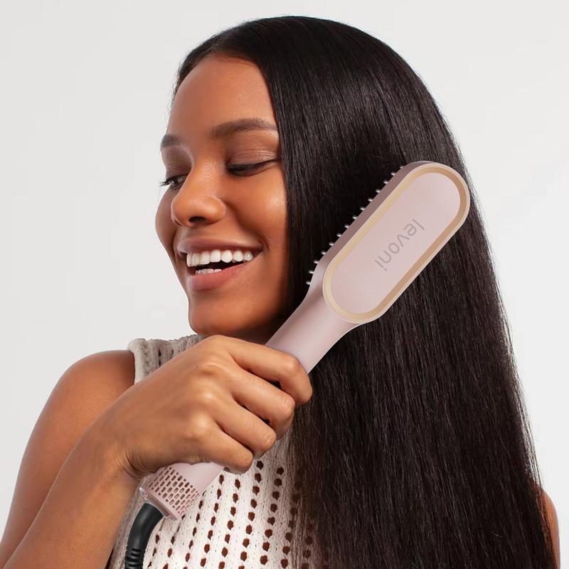 2 in 1 Fast Heat UpStraightening Brush Professional Hair StylingTool Straightening Brush for Women with 20s Fast Heating