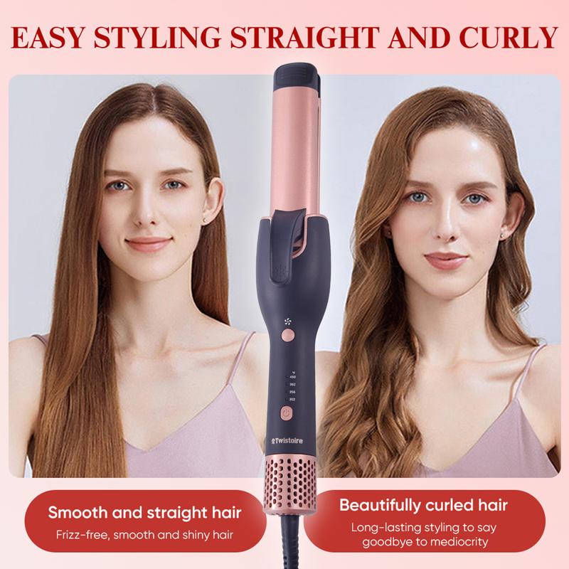 Twistoire Cold air function hair salon curling tool 2 in 1 hair straightener curling iron Adjustable Comfort