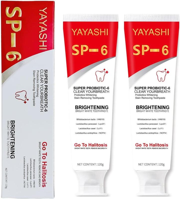 2 Pack Sp-6 Probiotic Ultra Brightening Toothpaste,Healthy Teeth Fresh Breath. toothpaste spit everywhere