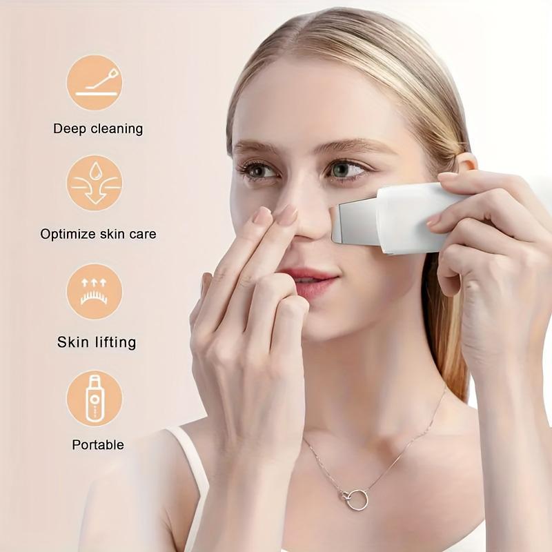 Rechargeable Ultrasonic Facial Cleansing Machine, 1 Box Facial Skin Scrubber with Accessories, Deep Cleansing Facial Skin Care Tool for Women