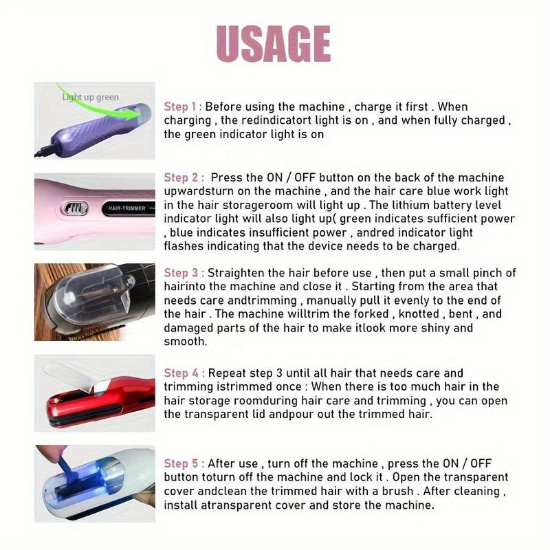 Rechargeable Hair Clipper, 1 Box 2 in 1 Electric Hair Trimmer with Hair Clips & Cleaning Brush & USB Cable, Portable Hair Clipper, Hair Trimmer for Men & Women, Household Hair Clipper, Professional Hair Trimmer for Home & Travel