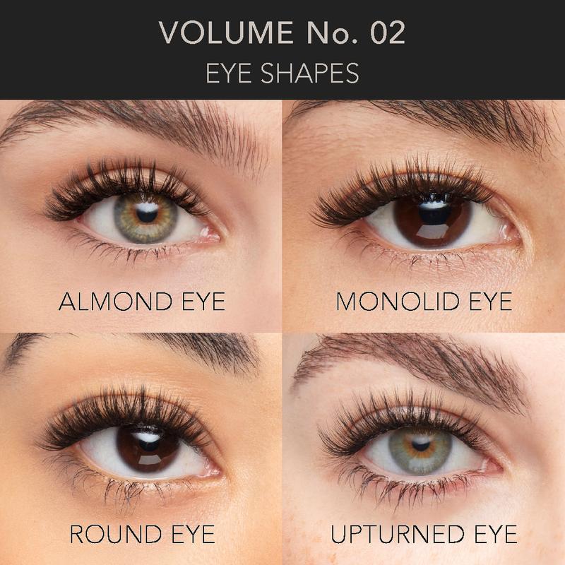 Pro Lash - Volume No. 02 - Set of 3 Lashes Eyelashes Makeup