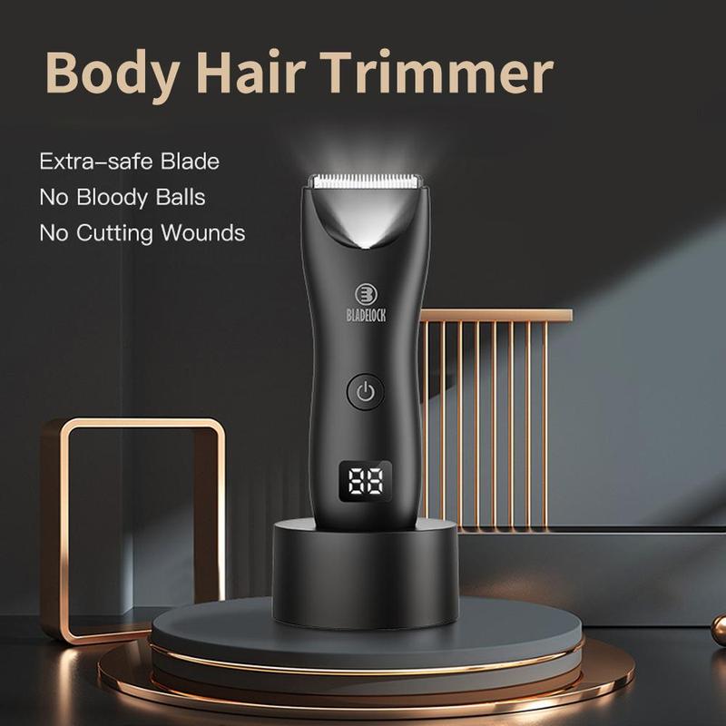 Electric Hair Trimmer Kit, Rechargeable Hair Clipper with Lcd Display, Waterproof Body Hair Trimmer for Men, Men's Grooming Kit for Gifts, Clippers,  Clippers for Men