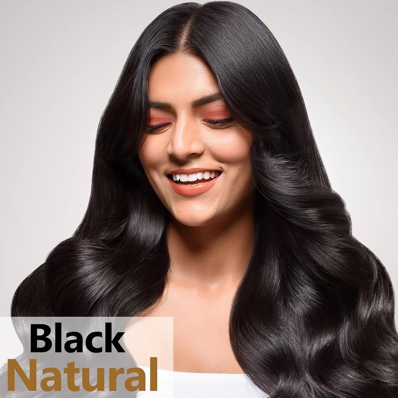 Instant Black Hair Dye Shampoo, Natural 3-in-1 for Gray Coverage in 10-15 mins, Long-Lasting Color Effect for Women and Men, 12 Colors Optional，16.9 Fl Oz (Black) Haircare