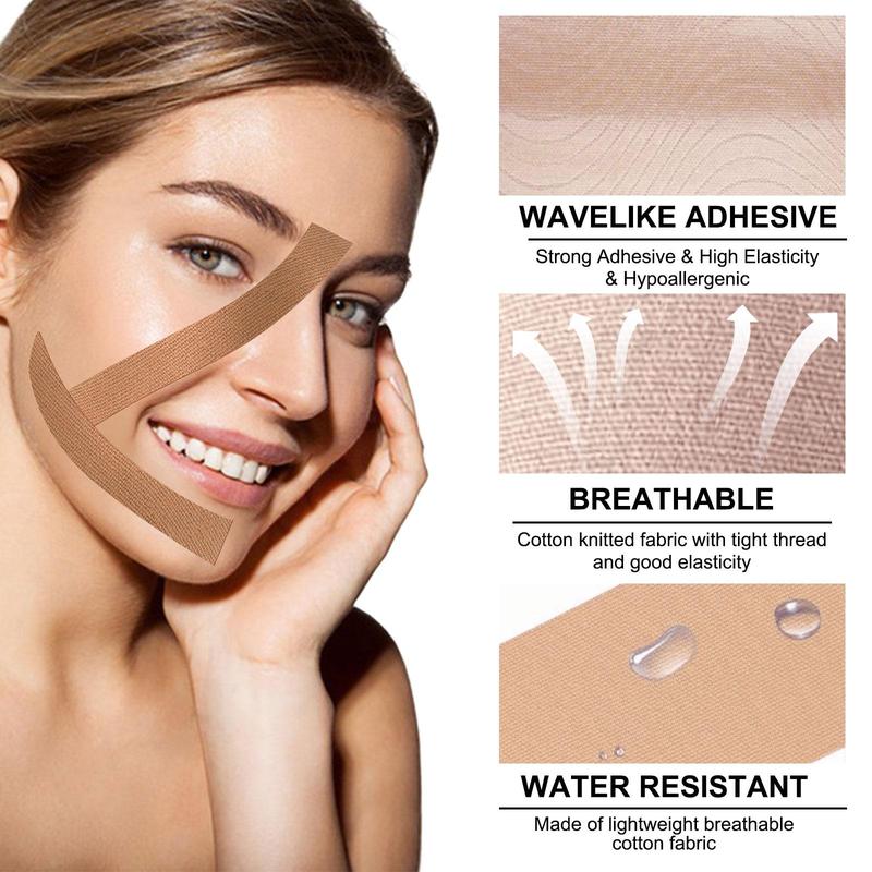 Facial Lift Tape, Breathable Waterproof Facial Lifting Tape, High Elasticity and Hypoallergenic Tape for Face & Neck Area, Skin Care Tool for Women, Christmas Gift