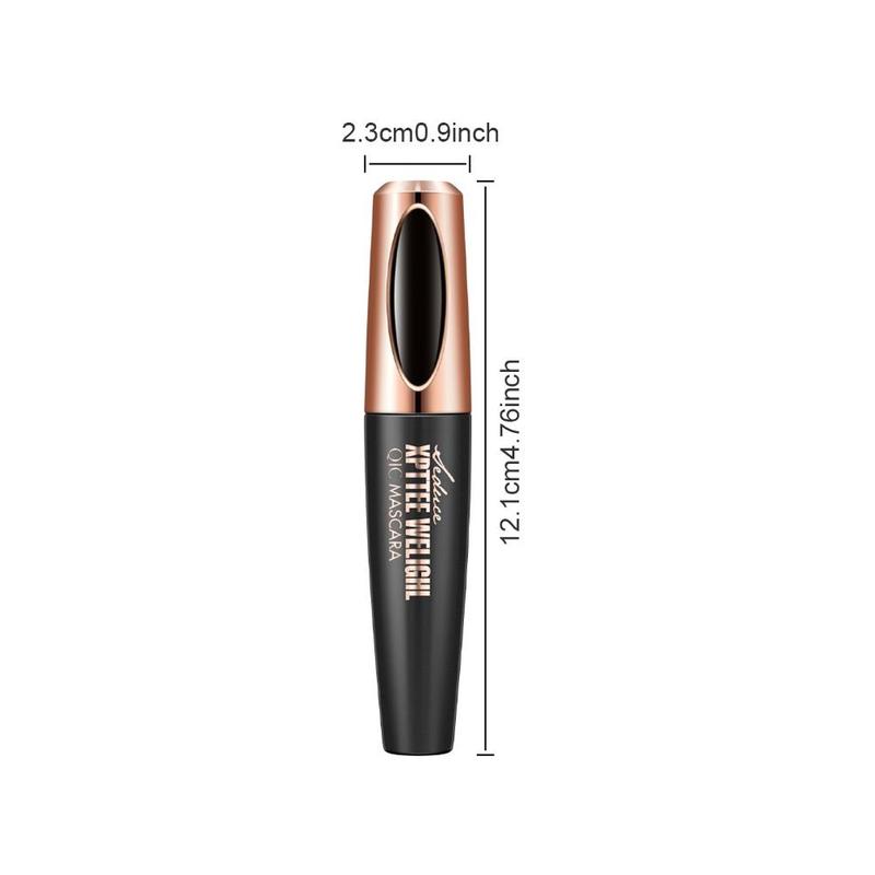 Waterproof 4D Eyelash Lengthening Mascara, 1 Count Long Lasting Quick Drying Sweat Proof Eyelash Extensions Volume Building Mascara, Professional Eye Enhancement Makeup Products