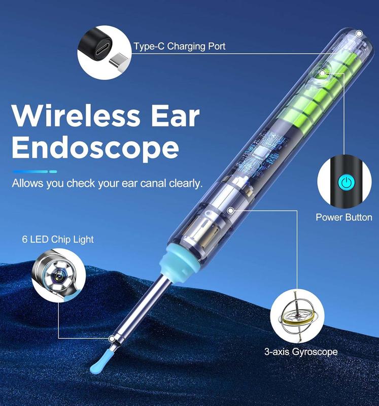 Ear Wax Removal Kit – Camera & Light Equipped for Safe and Effective Ear Cleaning