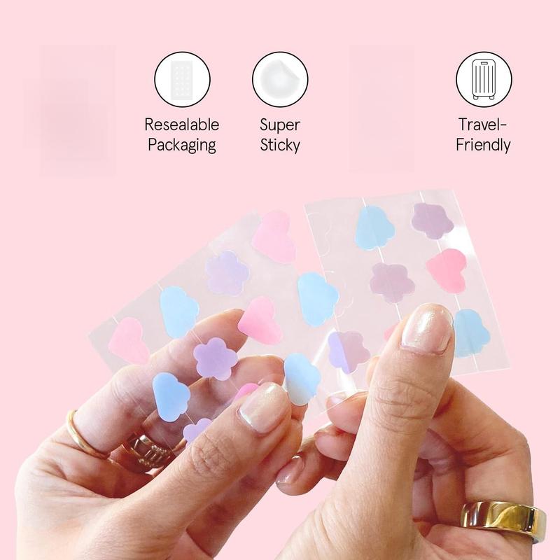 Heart & Cloud Shaped Pimple Patch, 144pcs set Hydrocolloid Face Acne Cover Sticker, Facial Skin Care Product for Women & Men