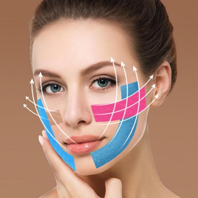 Facial Skin Care Sticker, Facial Skin Lifting Tape, High Elasticity Forehead Lifting Strap, Smoothing Patches, Face Skin Caring Patches for Daily Use, Christmas Gift