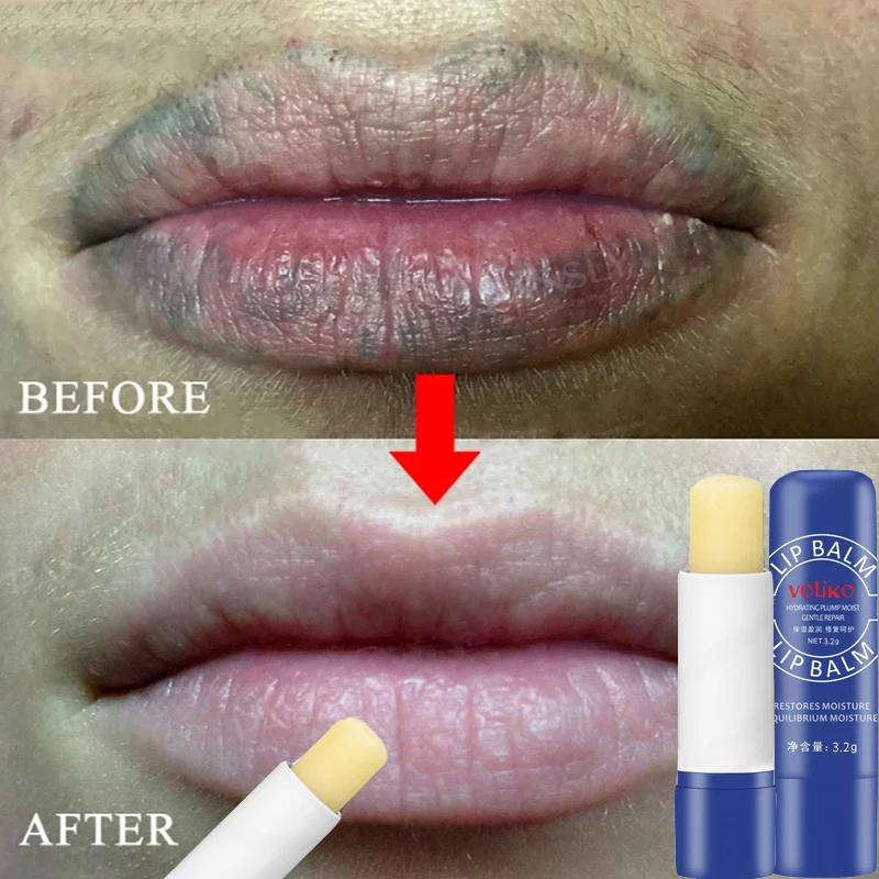 New Lip Balm Remove Dark Lighten Melanin Lip Mask Fade Lip Line Brighten Exfoliating Moisturize Dead Skin Repair Lip Care