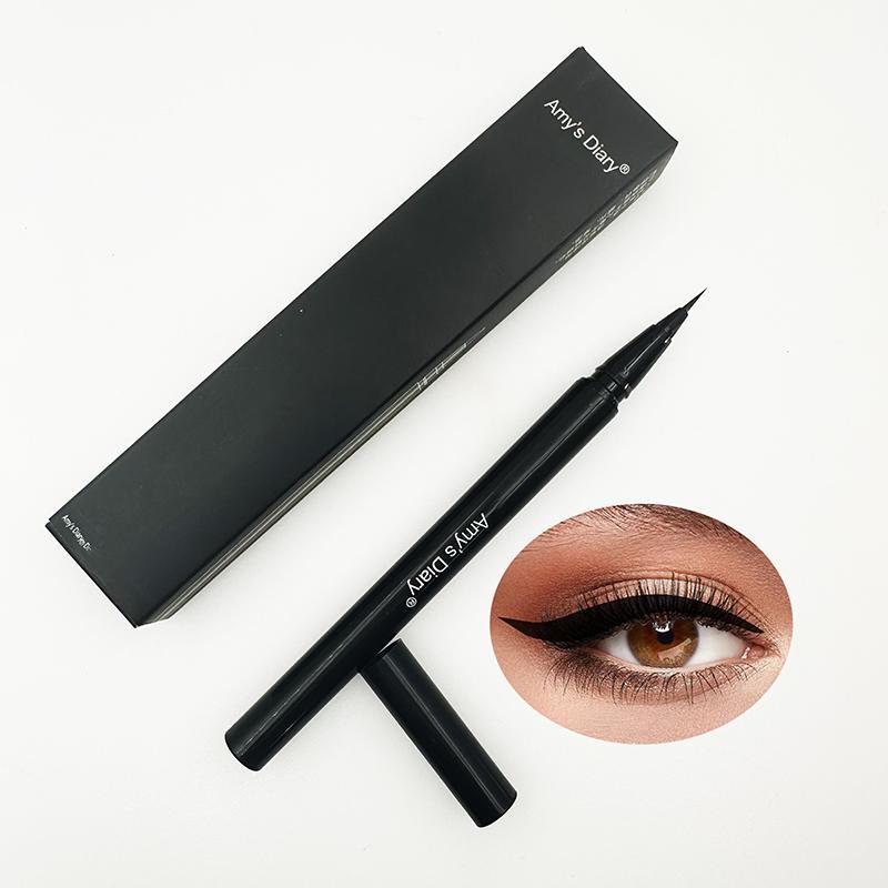 Waterproof Liquid Eyeliner, Long Lasting Eyeliner Pen, Quick Drying Eyeliner Pen with Precise Flexible Tip and Comfortable Grip, Easy to Apply for Eye Makeup, Professional Daily Makeup Accessories