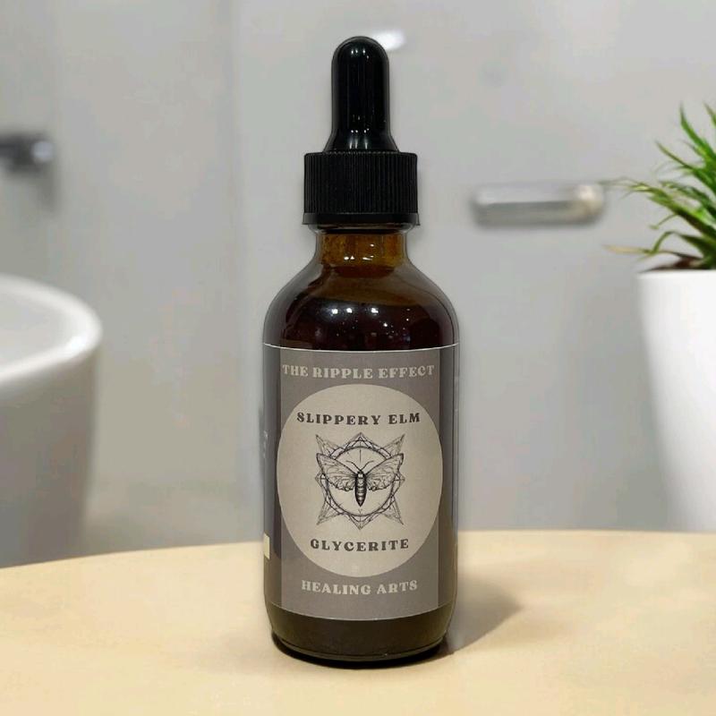 Slippery Elm Glycerite Drops by the Ripple Effect