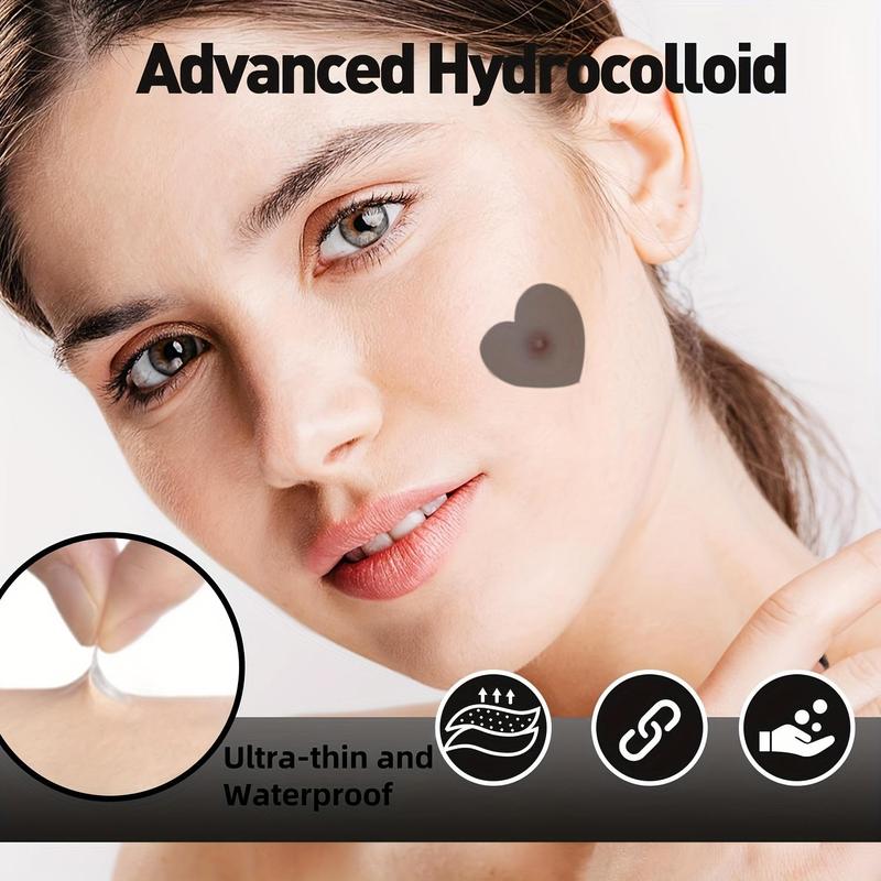 Hydrocolloid Acne Patch, 432pcs box Mixed Color Heart & Star Shaped Acne Cover Patch, Acne Care Patches, Skin Care Products for Women & Men