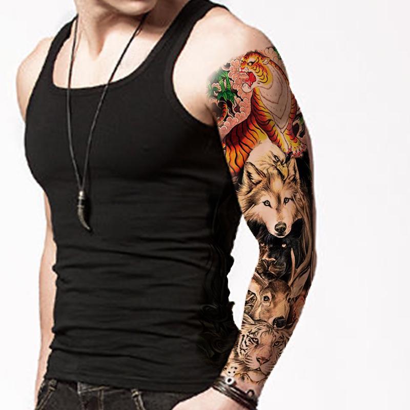 Animal Pattern Temporary Tattoo Sticker, Waterproof Tattoo Sticker, Body Art Decoration For Men & Women