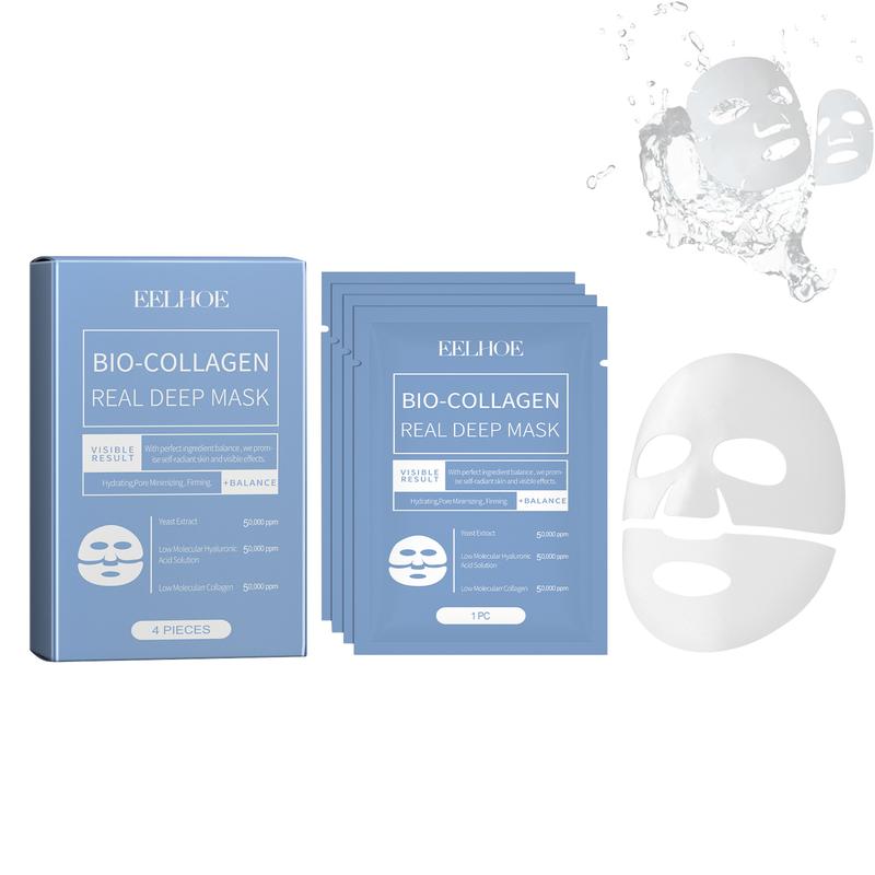 Bio Collagen Mask, Deep Collagen Wrinkle Lifting Mask, Quasi Bio Collagen Face Mask Deep Hydrating Firming Overnight Hydrogel Mask