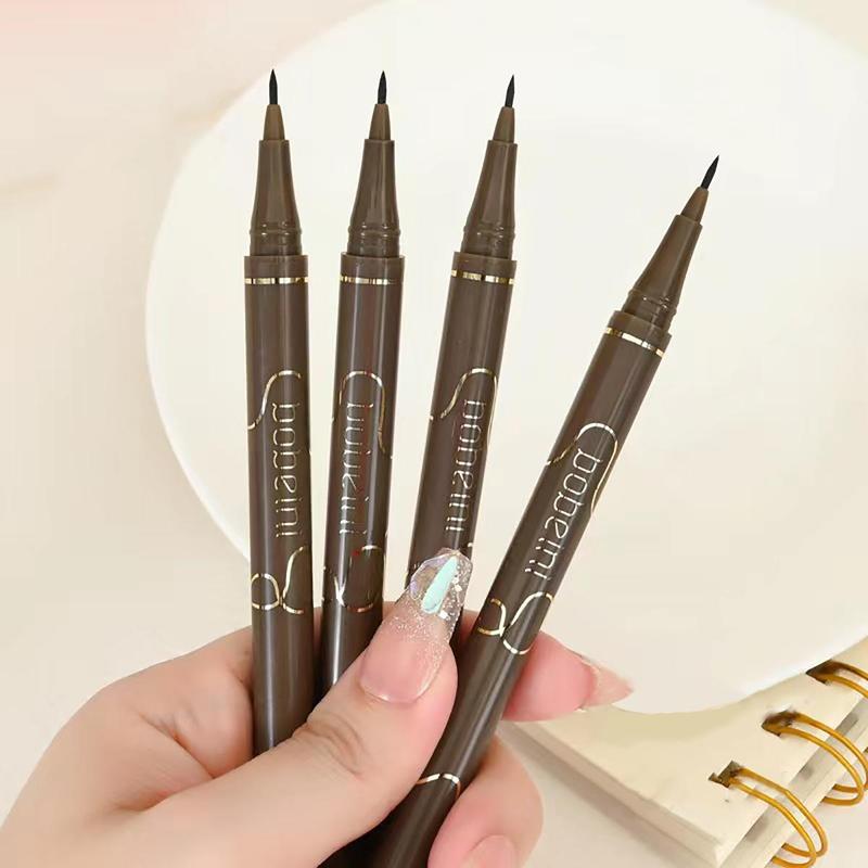 Slim Liquid Eyeliner Pen, 1 Count Waterproof Liquid Eyeliner Pen, Quick Drying Eyeliner Pen with Precise Flexible Tip and Comfortable Grip, Easy to Apply for Eye Makeup, Makeup Accessories