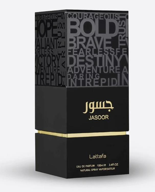 Lattafa Jasoor Eau De Parfum Spray for Men, 3.4 oz - Warm and Sensual Fragrance