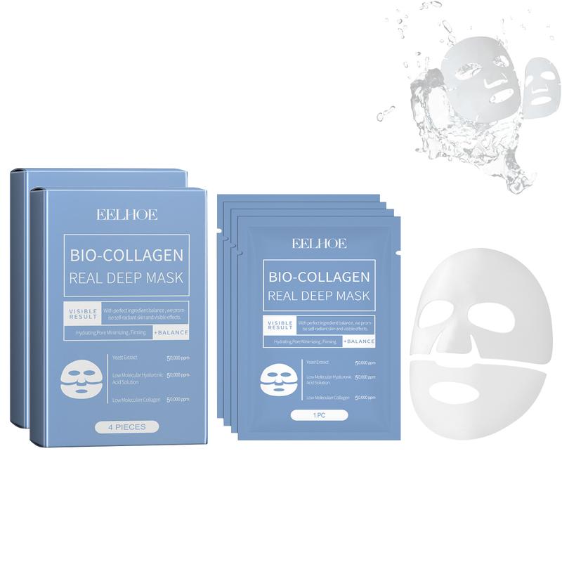 Bio Collagen Mask, Deep Collagen Wrinkle Lifting Mask, Quasi Bio Collagen Face Mask Deep Hydrating Firming Overnight Hydrogel Mask