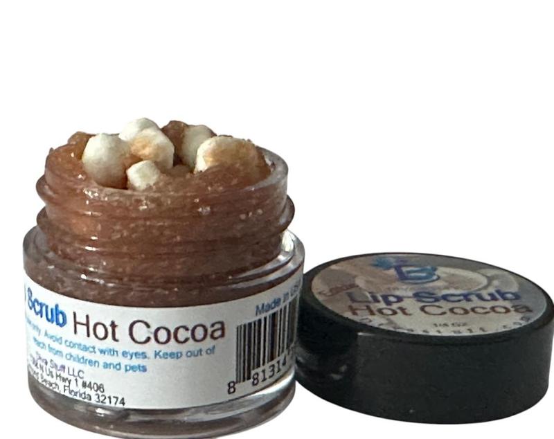 Diva Stuff Hot Cocoa Lip Scrub, Moisturizing, Exfoliating, Repairing and Softening, Tastes Amazing , Natural Ingredients and Made in the USA, .25 Oz