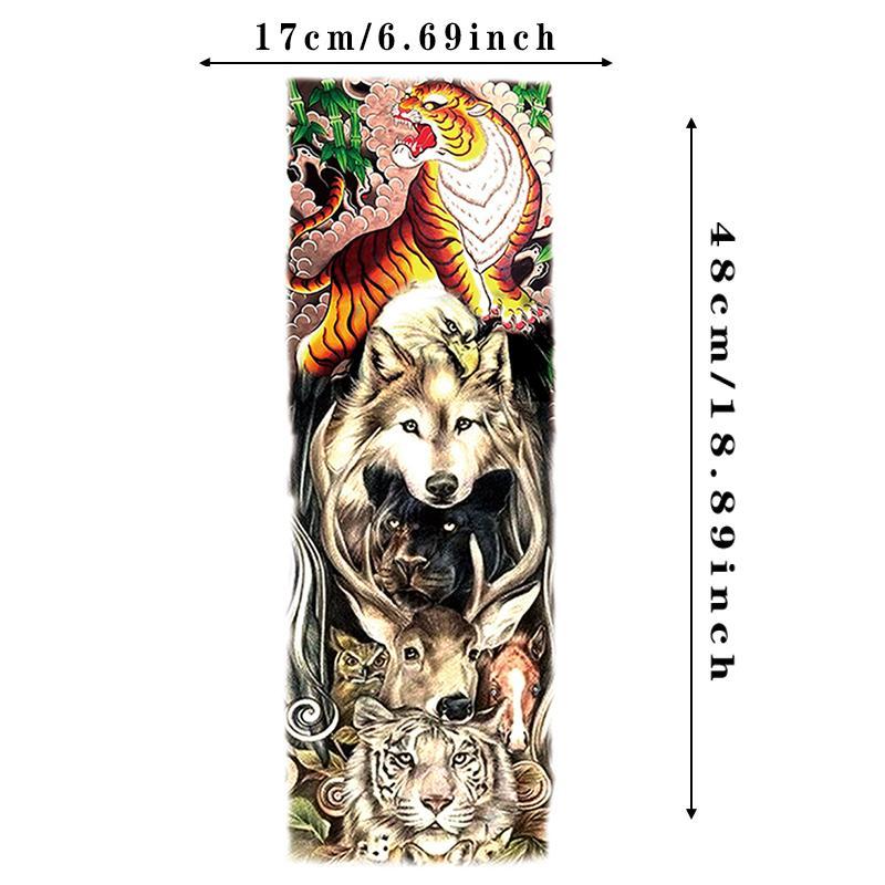 Animal Pattern Temporary Tattoo Sticker, Waterproof Tattoo Sticker, Body Art Decoration For Men & Women