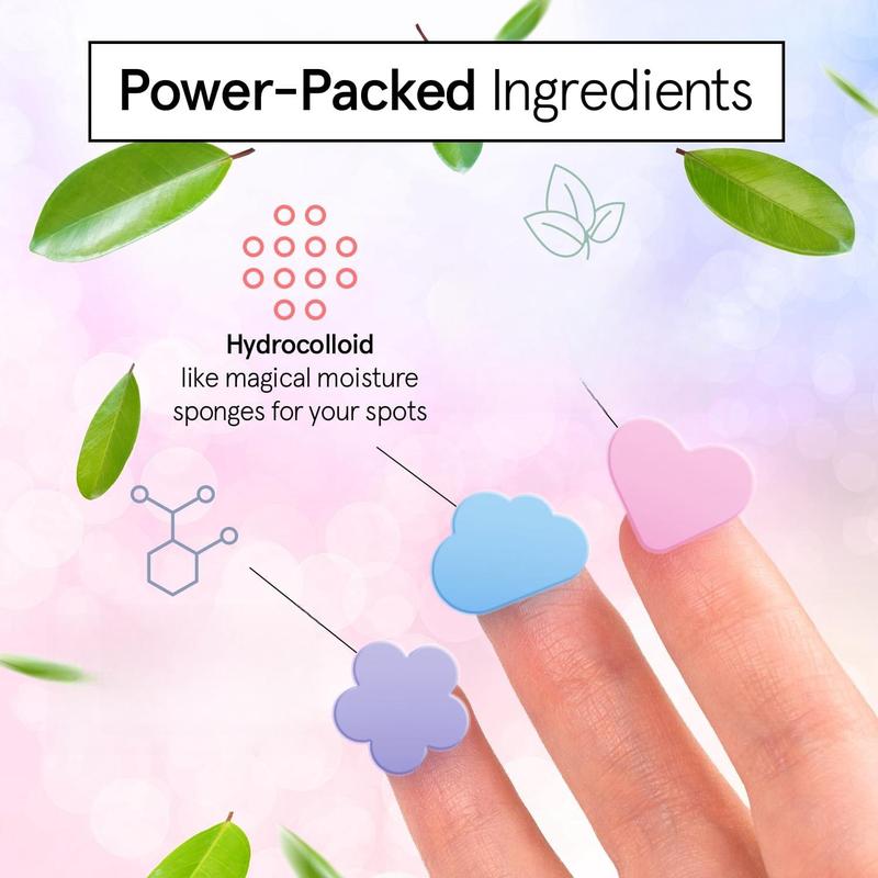 Heart & Cloud Shaped Pimple Patch, 144pcs set Hydrocolloid Face Acne Cover Sticker, Facial Skin Care Product for Women & Men