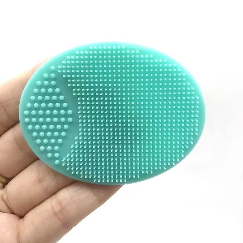 Face Scrubber, Facial Exfoliator, Face Scrub Brush, Soft Face Brush, Silicone Facial Cleansing Brush, Face Exfoliator Blackhead Acne Pore Cradle Cap Face Wash Brush for Deep Cleaning Skin Care 4 Pack