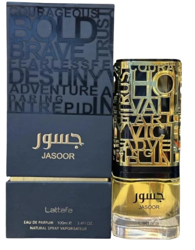 Lattafa Jasoor Eau De Parfum Spray for Men, 3.4 oz - Warm and Sensual Fragrance