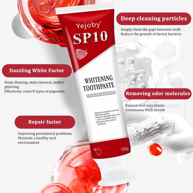 (New) 2024 Sp10 Probiotic Toothpaste,Sp-10 Ultra Whitening Toothpaste,Probiotics Bright White Toothpaste,Sp-10 Probiotic Toothpaste,Sp10 Toothpaste,Fresh Breath,Deep Cleaning Care Toothpaste oral health niacinamide toothpaste