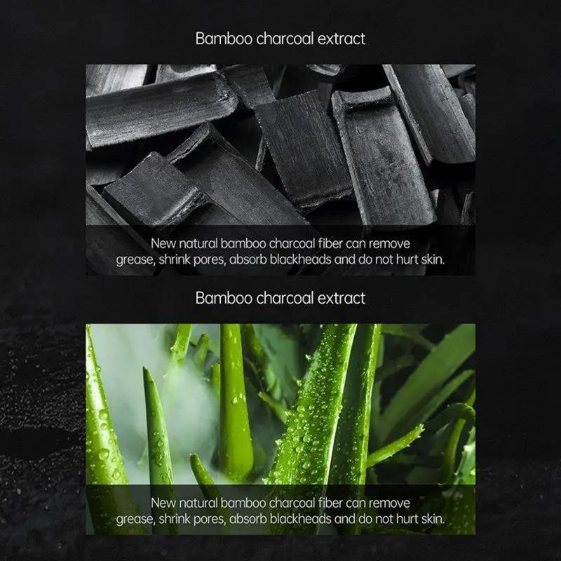 Bamboo Charcoal Facial Mask for Blackheads - 50g Black Dot Remover for Nose and Face, Anti-Acne Pimple Treatment, Deep Cleansing Skin Care Flawless Gentle christmas 2024 ornament