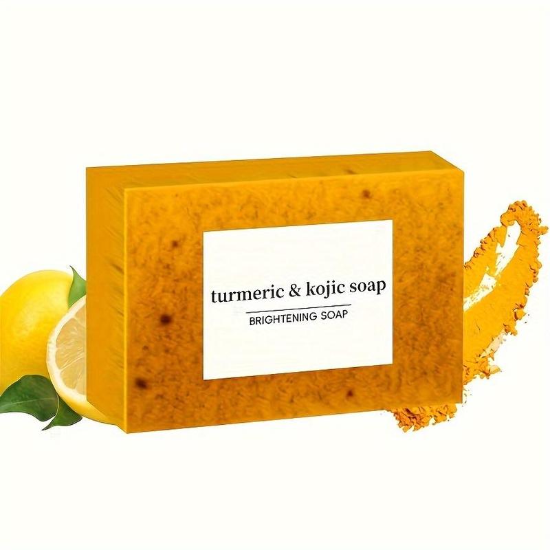 Turmeric Body Care Set, 8 Counts Deep Cleansing Turmeric Soap Bar & 2 Counts Moisturizing Turmeric Oil, Body Cleaning Products for Women