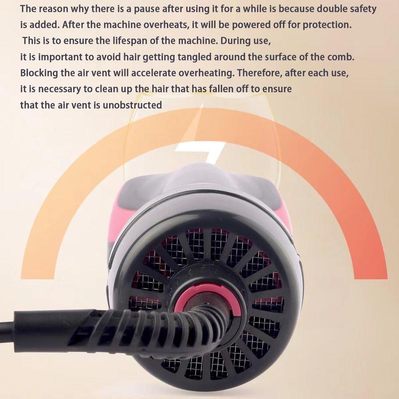 2 in 1 Hot Air Brush, 1 Box Negative Ion Hair Dryer Brush, Hair Styling Tool for Straightening & Curling, Hairdressing Tool for Women & Girls