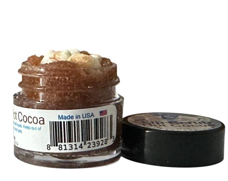 Diva Stuff Hot Cocoa Lip Scrub, Moisturizing, Exfoliating, Repairing and Softening, Tastes Amazing , Natural Ingredients and Made in the USA, .25 Oz