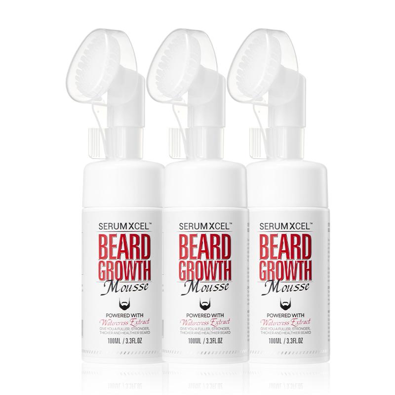 Serumxcel Beard Growth Mousse - For Men, Prevents Hair Loss, Nourishes Roots, Provides Nutrients, Promotes Beard Growth