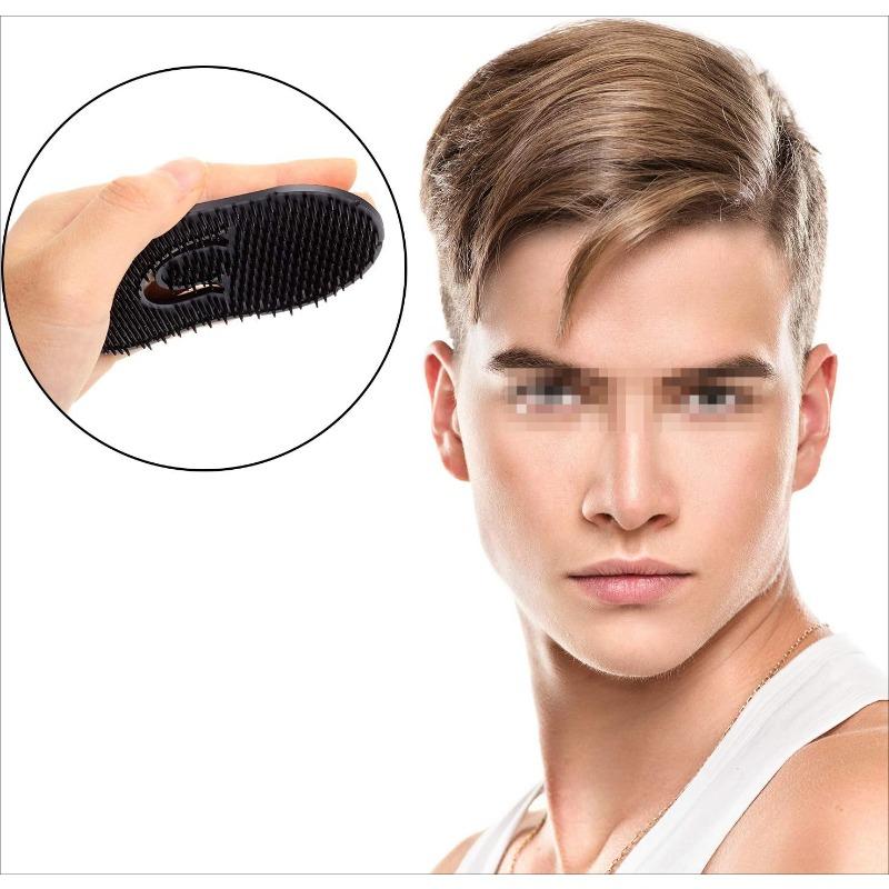 6 Packs Pocket Palm Combs, Shampoo Comb, Massager Hair Brush Comb, Scalp Massager Brush Comb (Black)