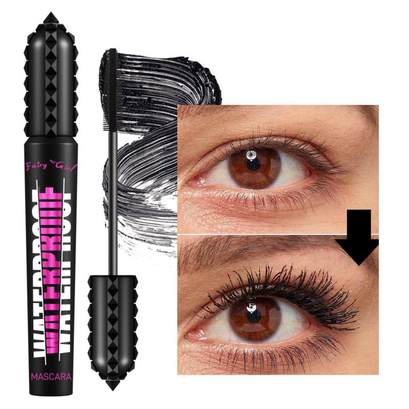 Waterproof Long Lasting Mascara, 1 Count Natural Curl Eyelashes Mascara, Eyelashes Lengthening Volumizing Defining, Professional Eye Makeup Products, Christmas Gift