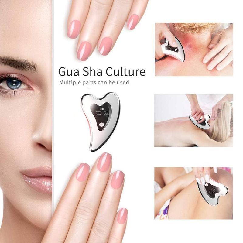 Electric Gua Sha, Multifunctional Beauty Massage Instrument, USB Rechargeable Beauty Massage Instrument, Body Massage Skincare Products, Summer Skin Care Tool, Girlfriend Gifts