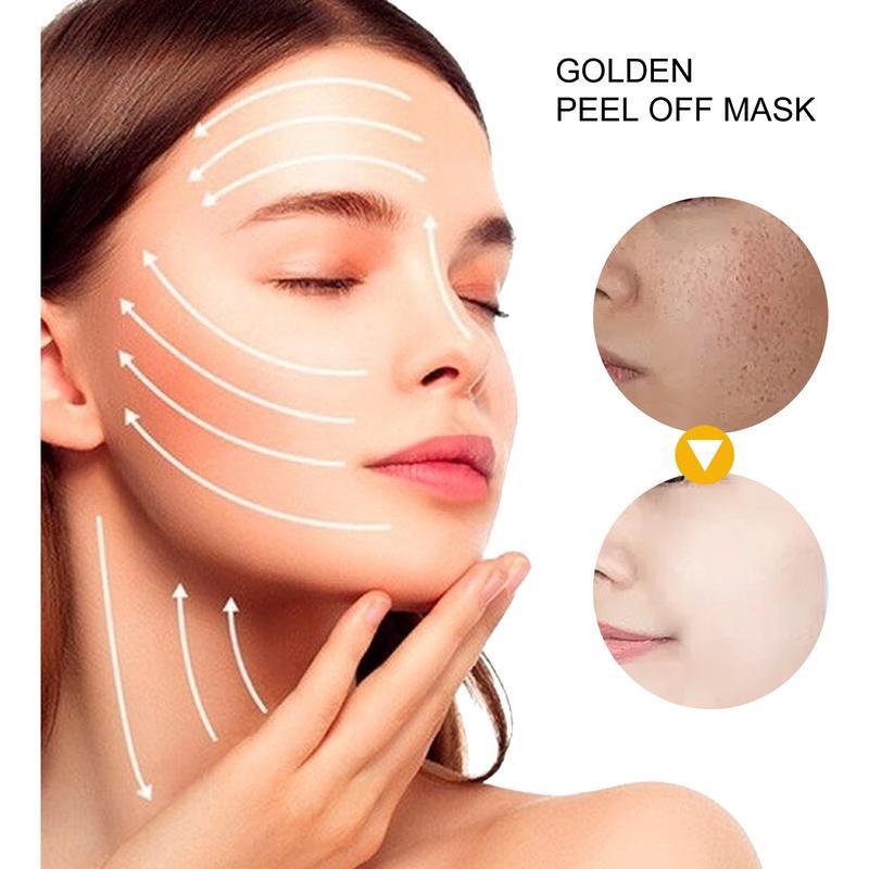 2-Pack Golden Peel-Off Mask – Deep Cleansing, Oil Control & Pore Refining for Radiant Skin – 80g Each, Brightening Formula for Women's Facial Care