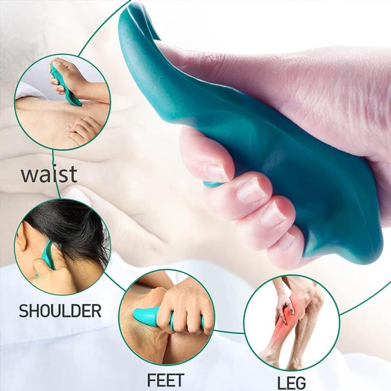 Manual Trigger Point Massage Tool and Thumb  for Full  Deep Tissue Massage,  Point Massage Tool Gifts, with 2 count Finger Ring,   and