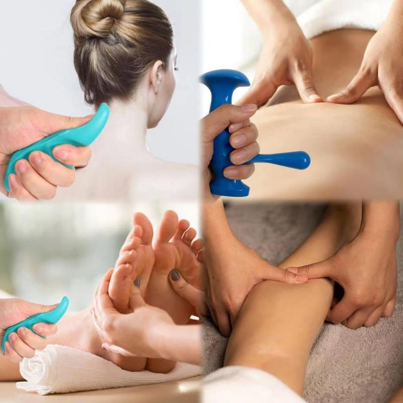 Manual Trigger Point Massage Tool and Thumb  for Full  Deep Tissue Massage,  Point Massage Tool Gifts, with 2 count Finger Ring,   and