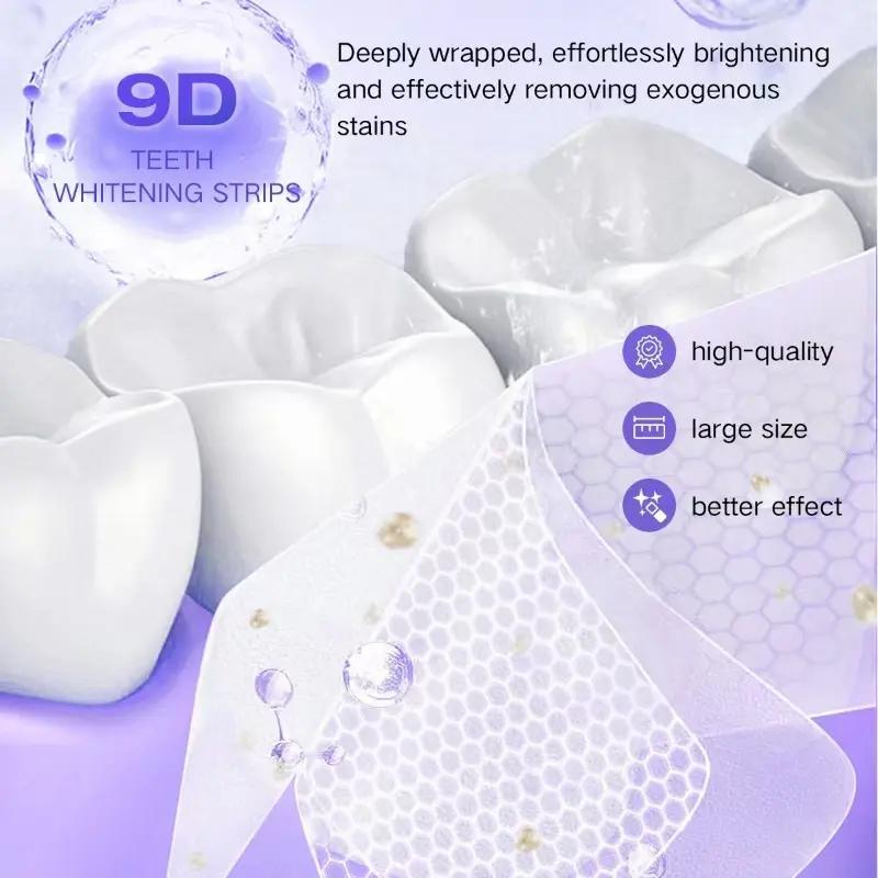 Teeth Brightening Strips, 2 Boxes Teeth Strips for Teeth Sensitive, Effective Teeth Brightener Strips, Helps Remove Stain, Oral Care Product for Women & Men